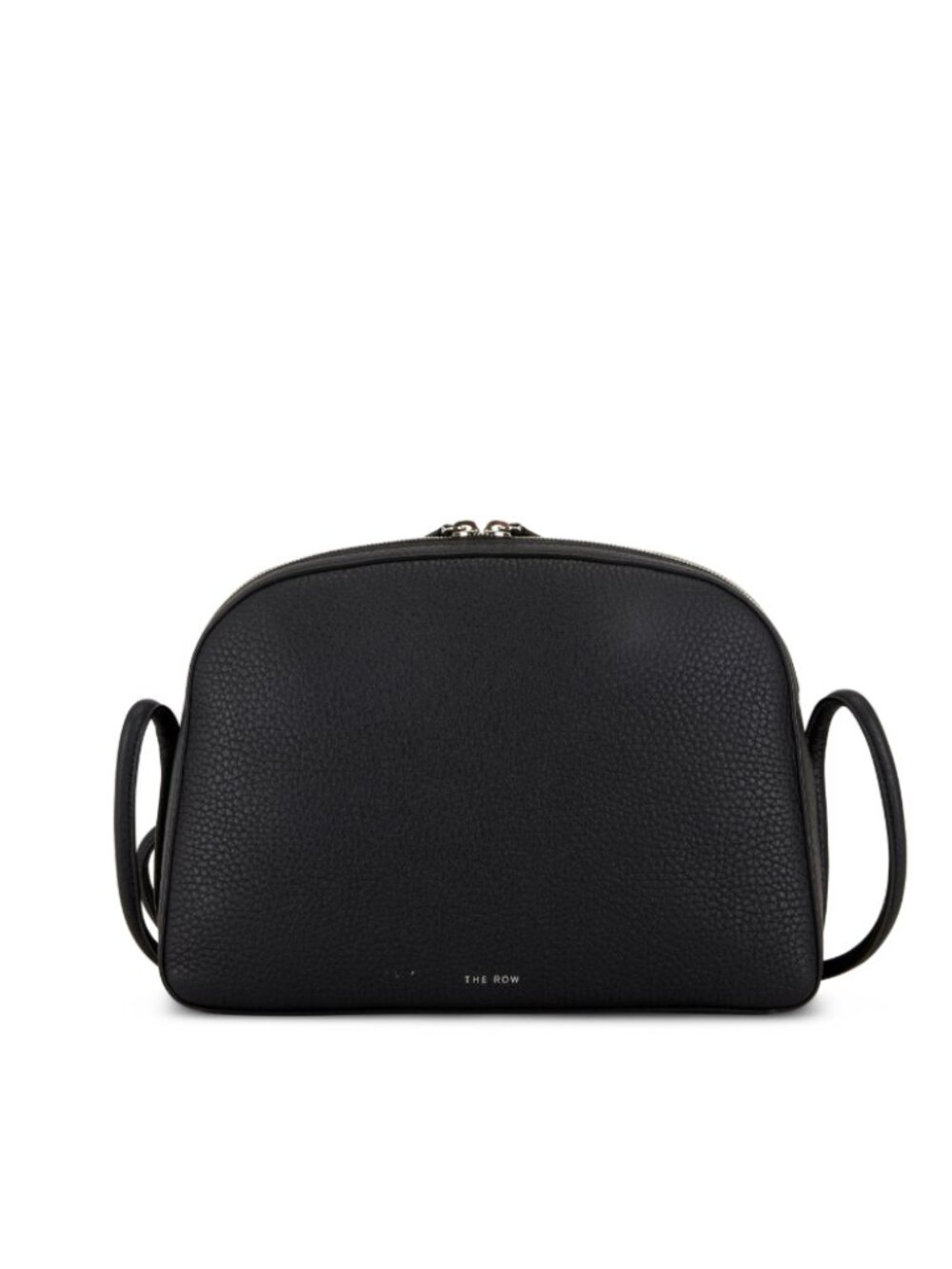 NWT THE ROW Single Mignon Shoulder Crossbody Bag in Black Pebbled Leather
